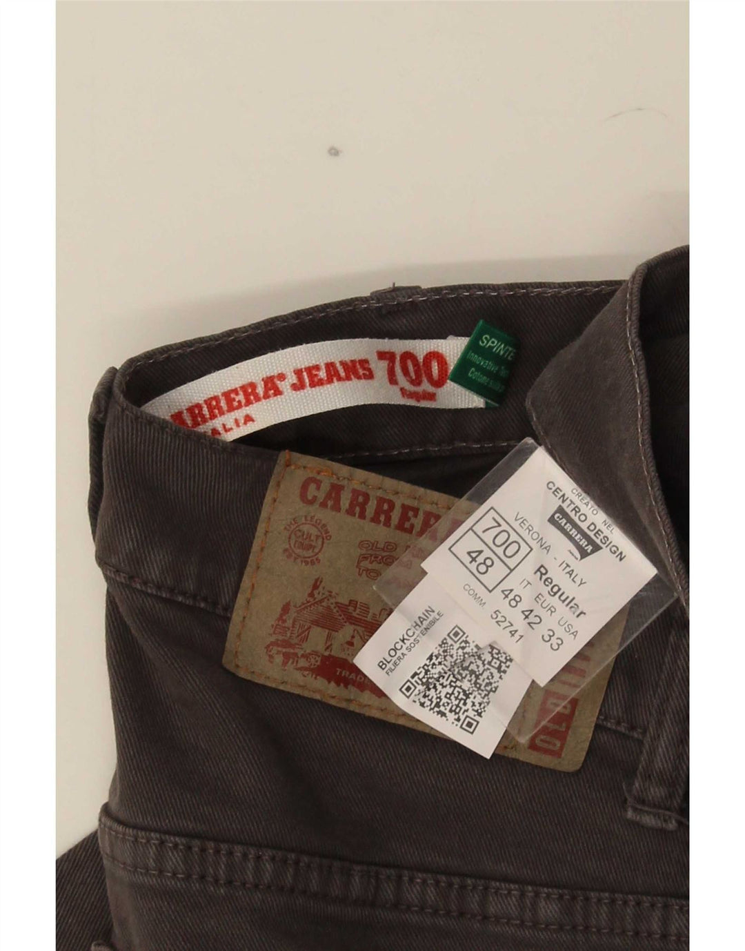Мужские прямые джинсы Carrera 700 Regular Fit W33 L34, серый хлопок