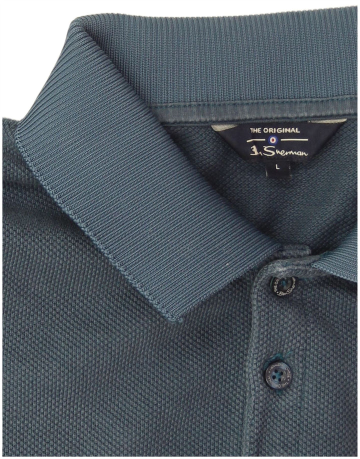 Мужская рубашка поло Ben Sherman, большой синий хлопок