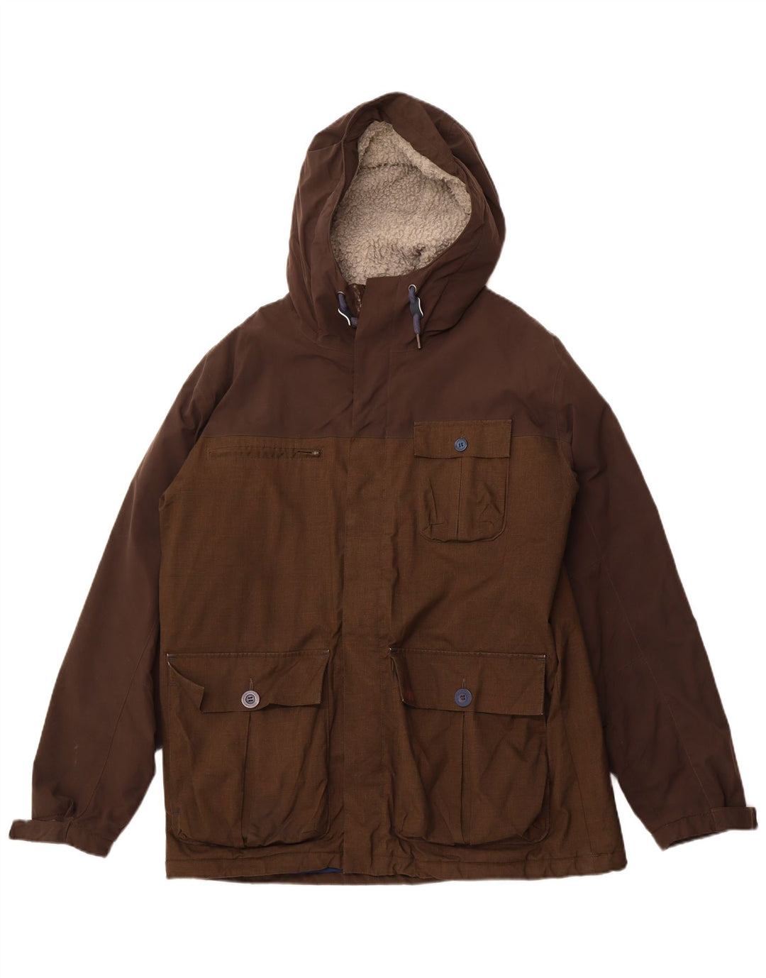 HELLY HANSEN Мужская куртка с капюшоном UK 42 XL Коричневый полиэстер