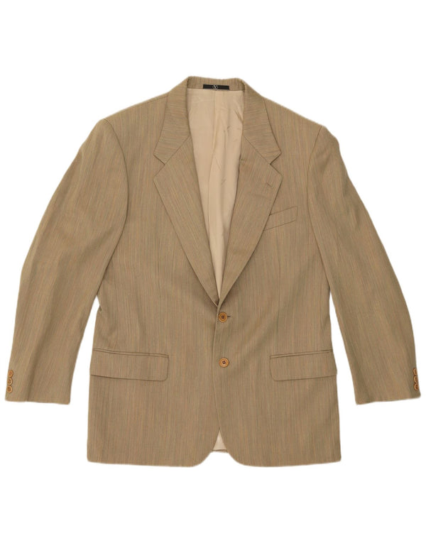 Мужской костюм из 2 предметов Valentino на 2 пуговицах, Великобритания 42 XL W38 L28, бежевый