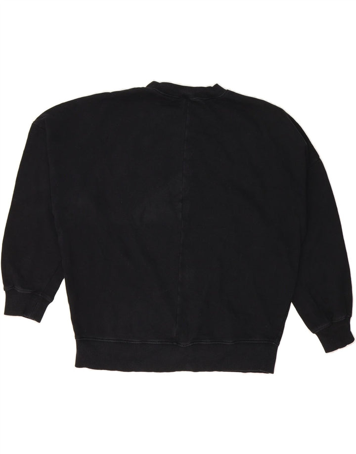 TOPSHOP Womens Oversized Graphic Sweatshirt Jumper UK 14 Medium Black Vintage Topshop and Second-Hand Topshop from Messina Hembry 