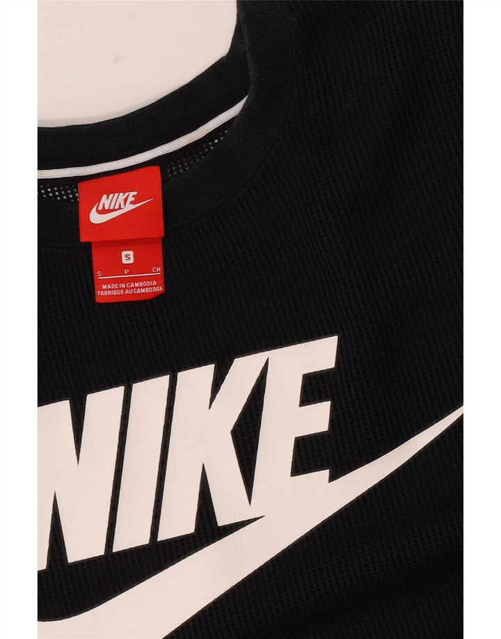 Мужской жилет с графическим принтом Nike, маленький черный в тонкую полоску