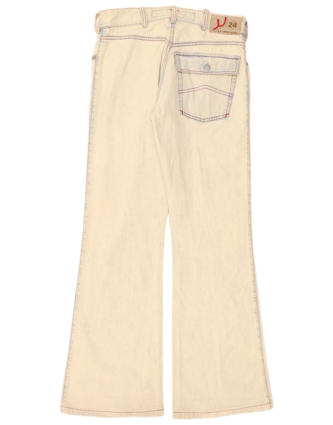 Женские расклешенные джинсы Armani W31 L31 Off White Хлопок