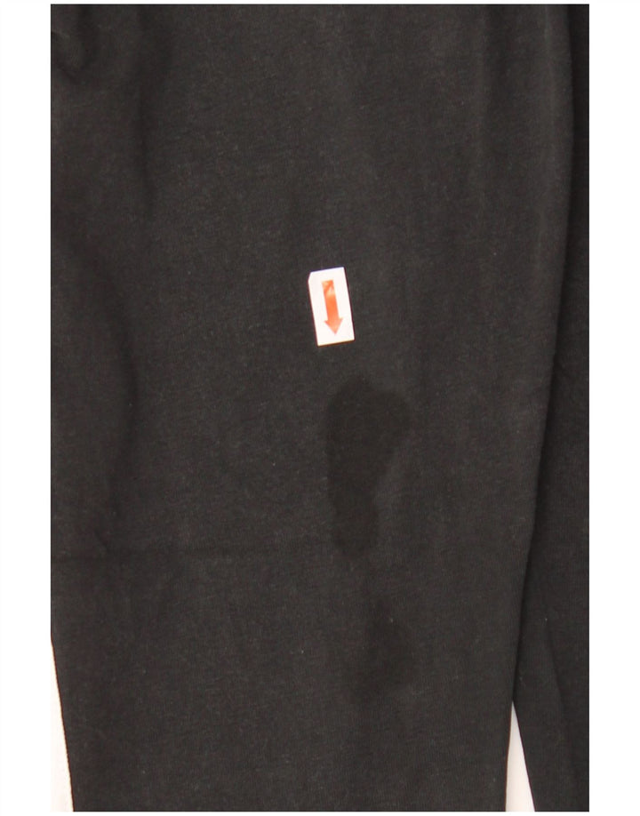 Женские облегающие леггинсы ADIDAS, размер 8/10, черный, хлопок, черный