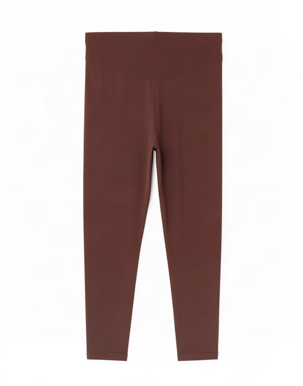 Женские леггинсы Marks & Spencer UK 18 XL Коричневые полиэстер