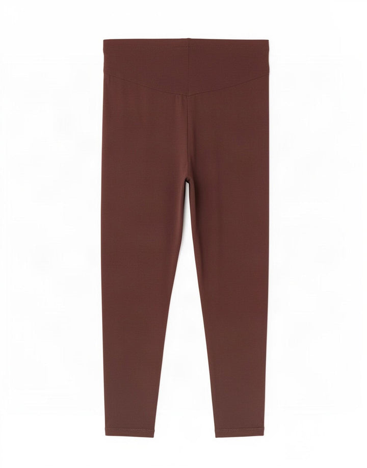 Женские леггинсы Marks & Spencer UK 18 XL Коричневые полиэстер