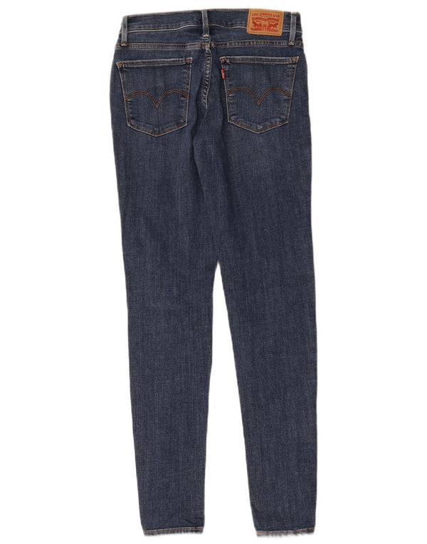 Женские рваные джинсы суперскинни Levi's 710 W27 L29 синие, хлопок