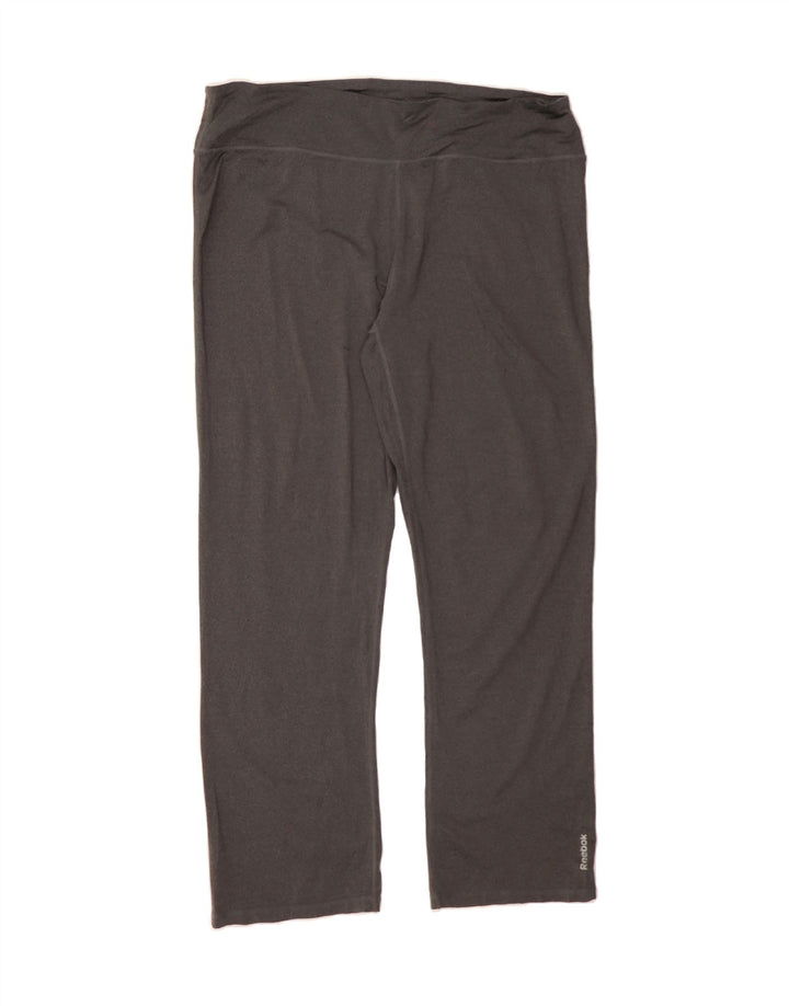 REEBOK Womens Graphic Tracksuit Trousers UK 20 2XL Grey Vintage Reebok and Second-Hand Reebok from Messina Hembry 