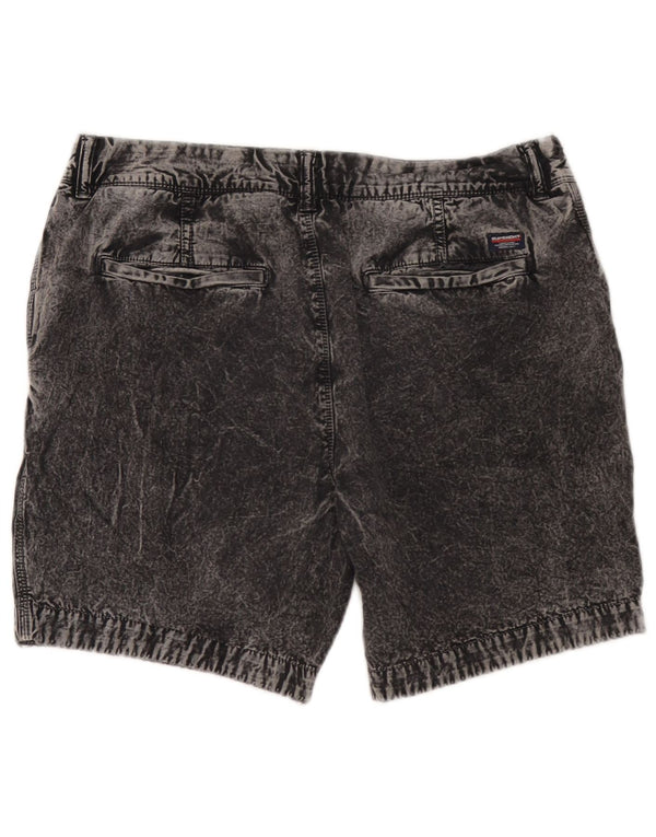Мужские джинсовые шорты Superdry W34, большие серые, хлопок