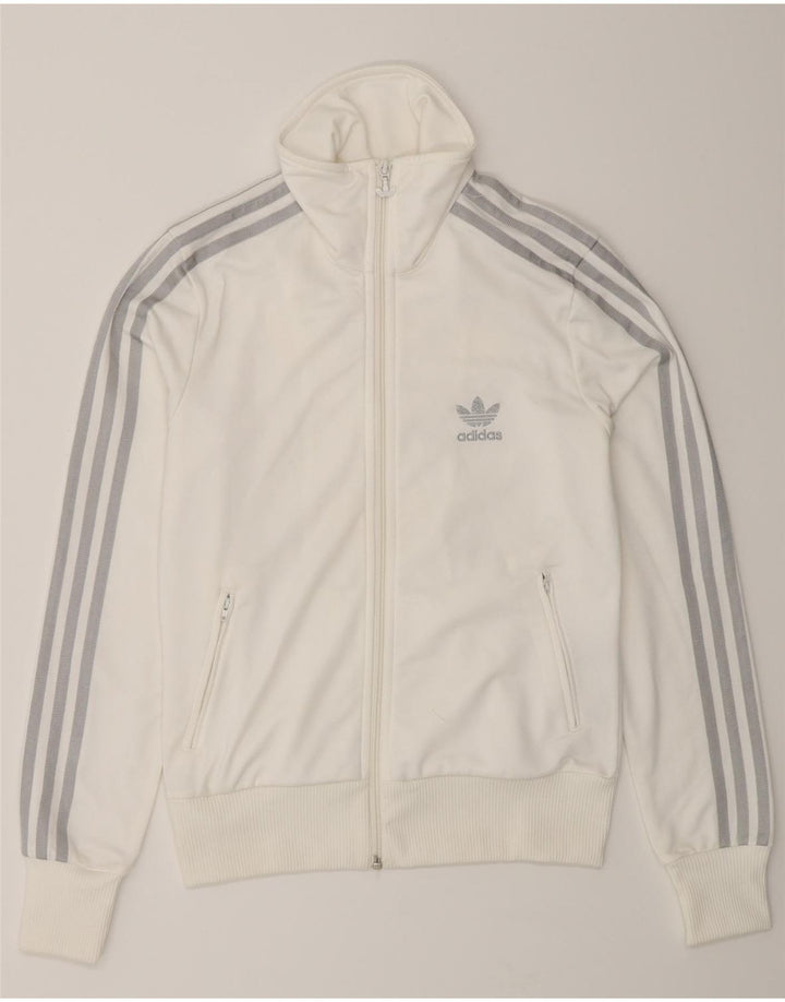 Женский спортивный костюм Adidas с графическим рисунком, верхняя куртка EU 38, маленький белый полиэстер
