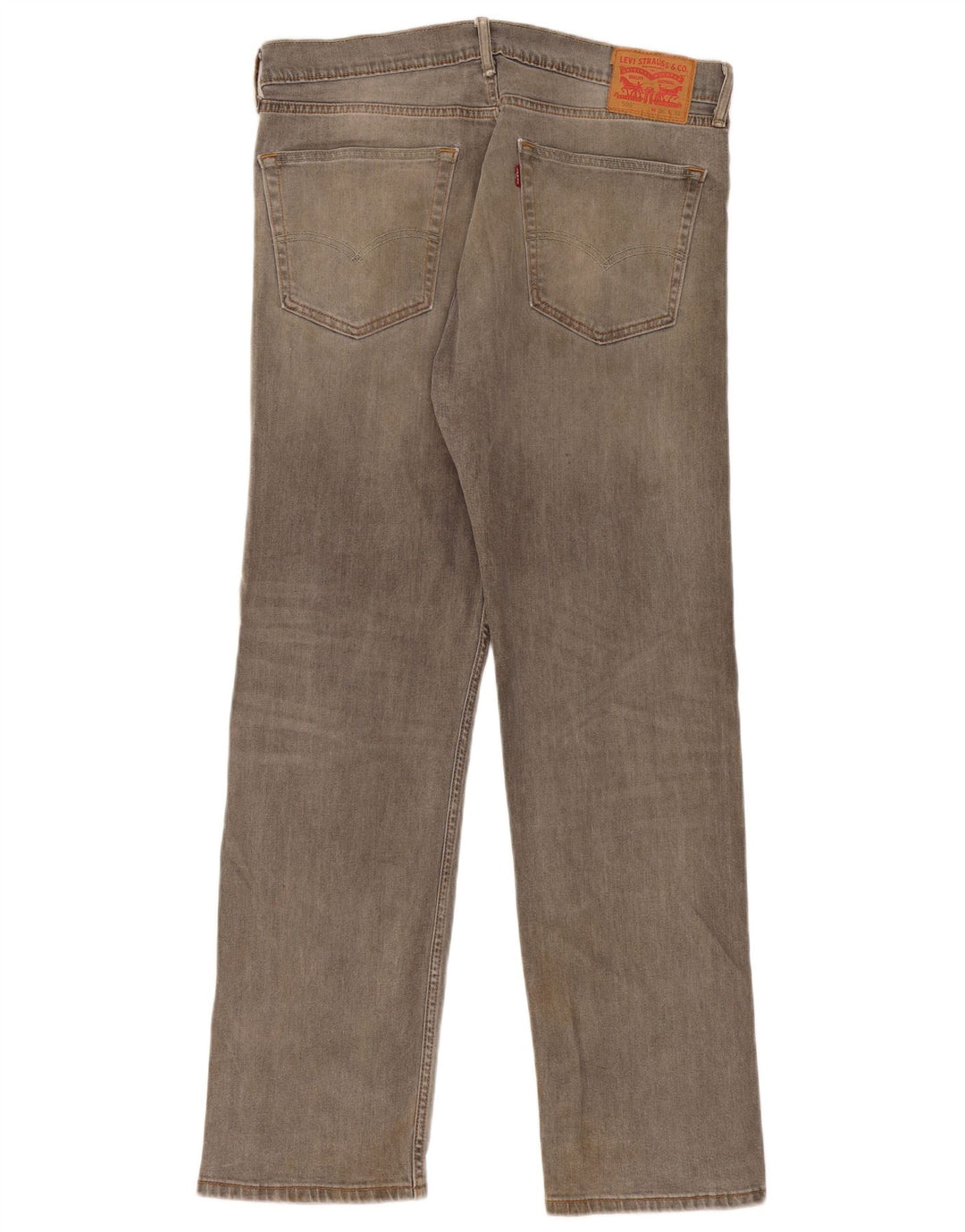 Мужские прямые джинсы Levi's 505 W36 L32 серые, хлопок