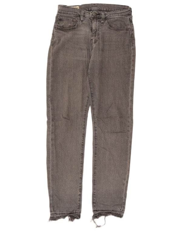 Мужские узкие джинсы Levi's W28 L32 Серые хлопковые