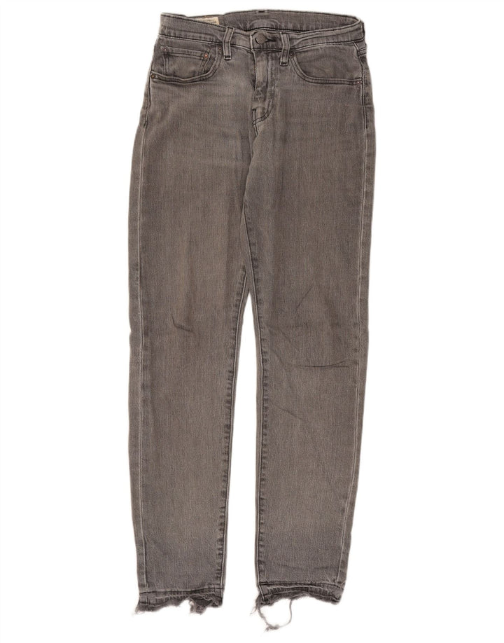 Мужские узкие джинсы Levi's W28 L32 Серые хлопковые