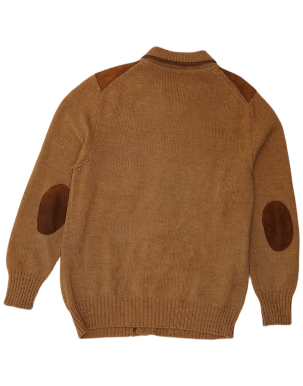 Винтажный мужской кардиган-свитер IT 56 XL Коричневый