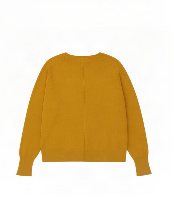 Женский свободный джемпер с вырезом «лодочка» Zara UK 10, маленький желтый цвет