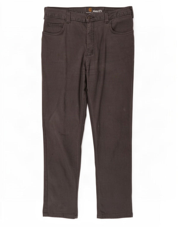 Carhartt Мужские брюки-карго свободного кроя W34 L32 Серые хлопковые
