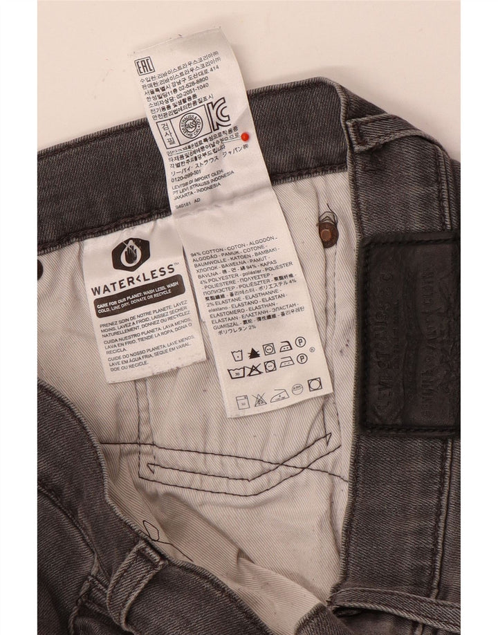 Мужские прямые джинсы Levi's W34 L30 серые, хлопок