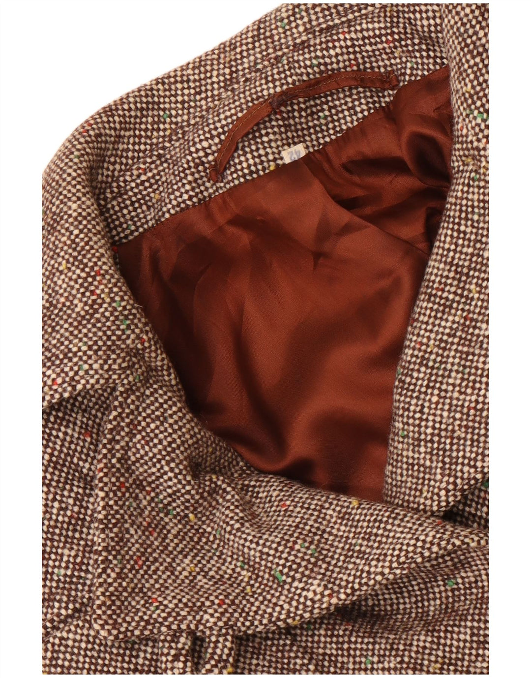 Винтажное женское пальто IT 42 Medium Brown в крапинку