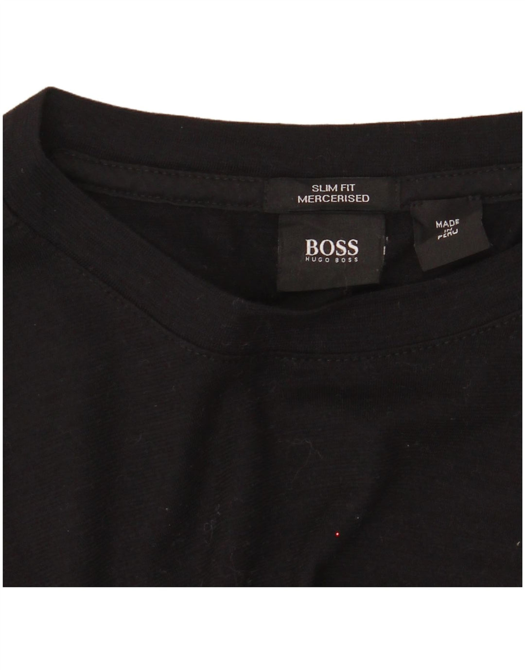 Мужской приталенный топ с длинным рукавом Hugo Boss, средний черный