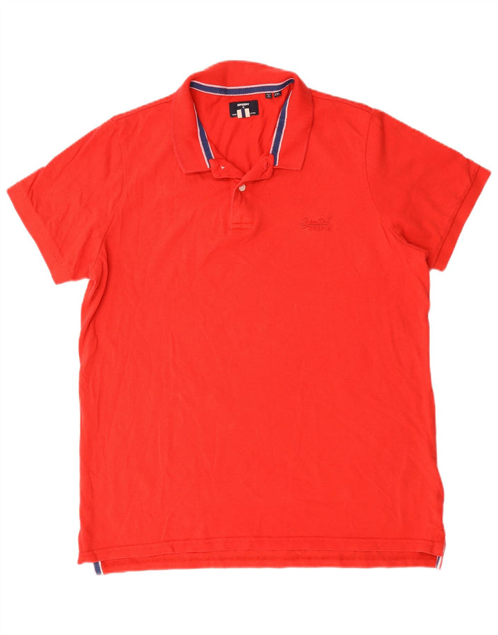 Мужская рубашка-поло Superdry 2XL, красный хлопок