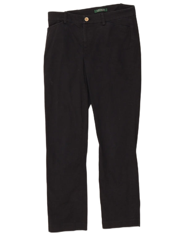 Женские прямые повседневные брюки Ralph Lauren, США 4, маленькие W27 L28, черные