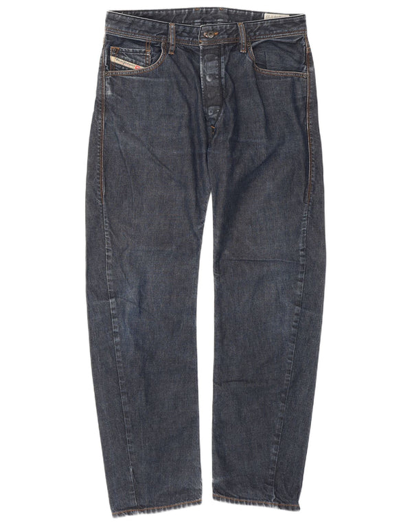 Мужские прямые джинсы-морковки Diesel Bravefort Comfort Fit W32 L32 темно-синие