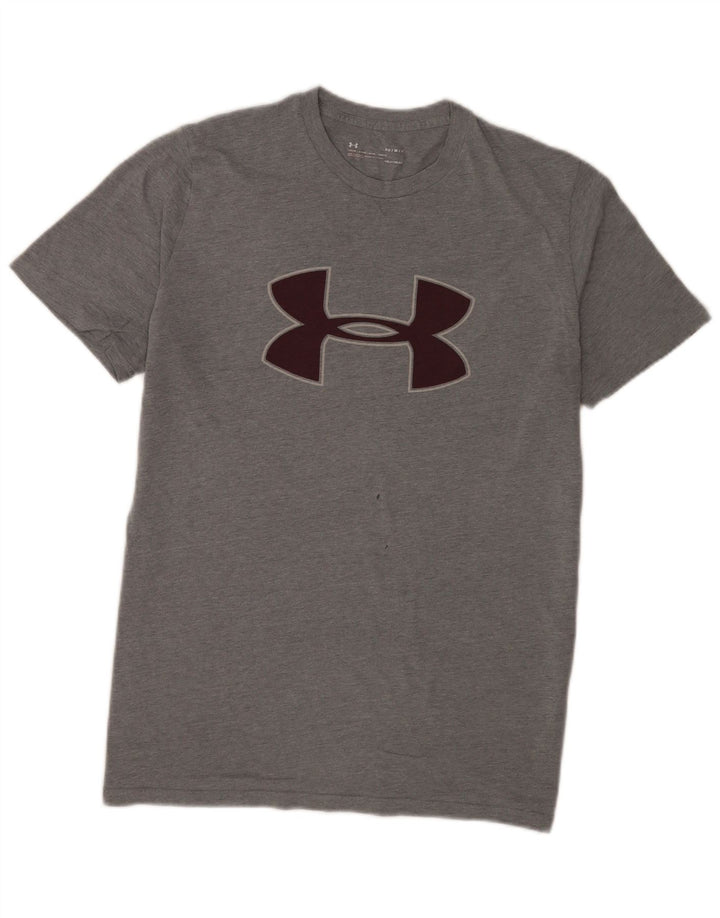 Мужская футболка с рисунком Under Armour Heat Gear, средний серый цвет