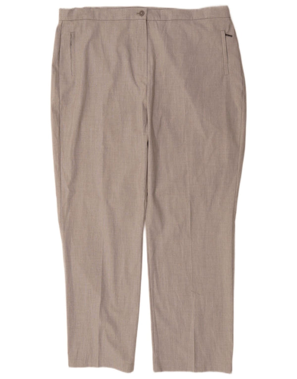 Женские прямые повседневные брюки Marks & Spencer UK 18 XL W36 L29 серые