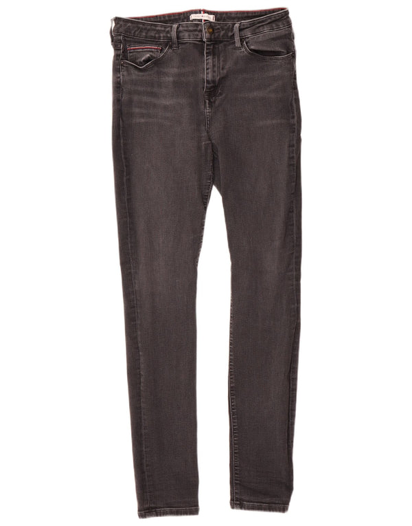 Tommy Hilfiger Womens Como Skinny Jeans W29 L30 Grey Cotton