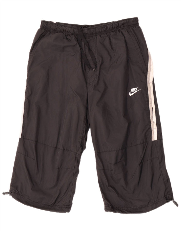 Мужские спортивные шорты-бермуды Nike UK 31/32, средние, черные