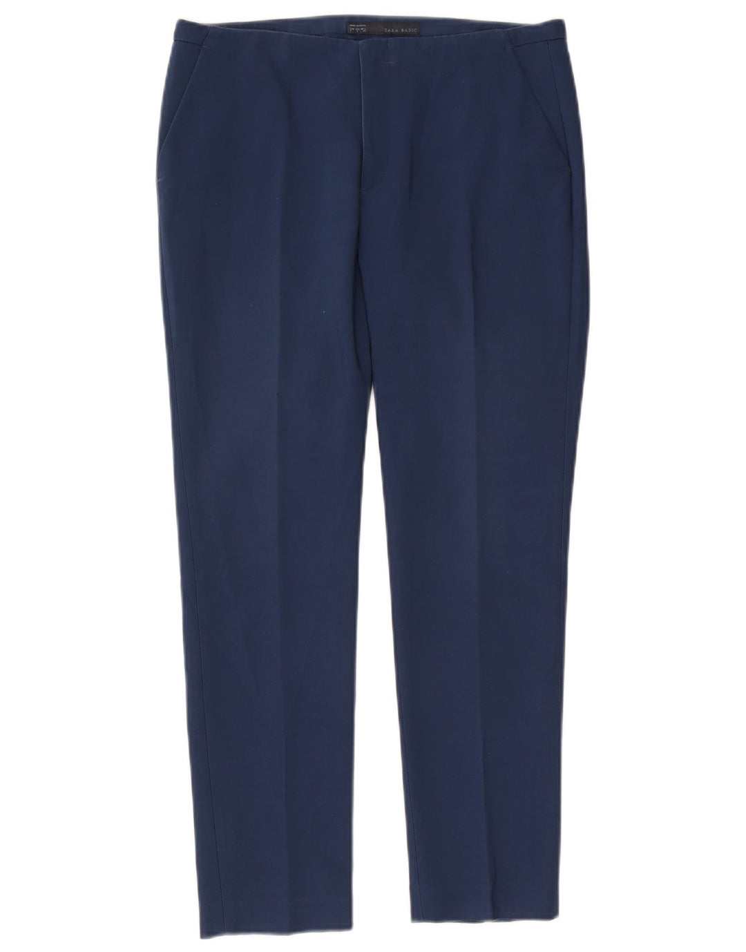 Женские узкие брюки чинос Zara, большие W30 L27, синие