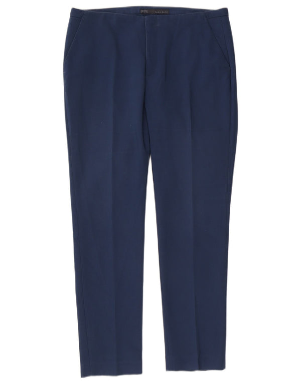 Женские узкие брюки чинос Zara, большие W30 L27, синие
