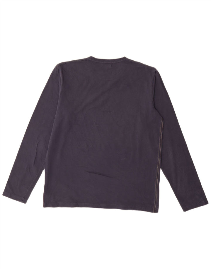 Мужской топ с рисунком Gaudi с длинным рукавом 2XL, темно-синий, хлопок