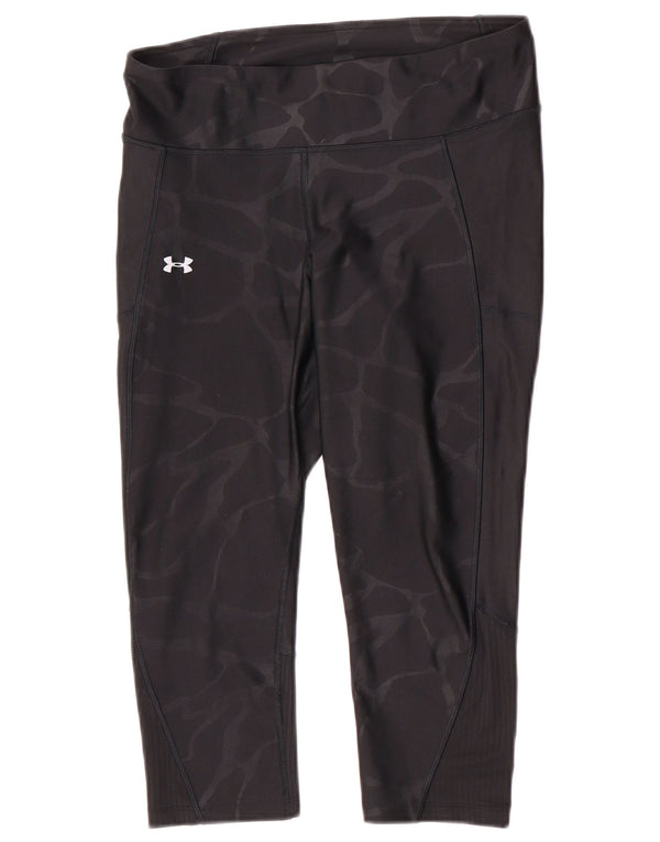 Женские леггинсы-капри Under Armour UK 14, средний черный камуфляж