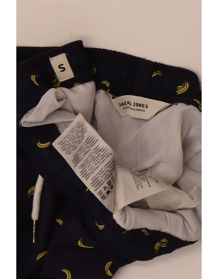Мужские шорты для плавания Jack & Jones с рисунком, маленькие, темно-синие, полиэстер