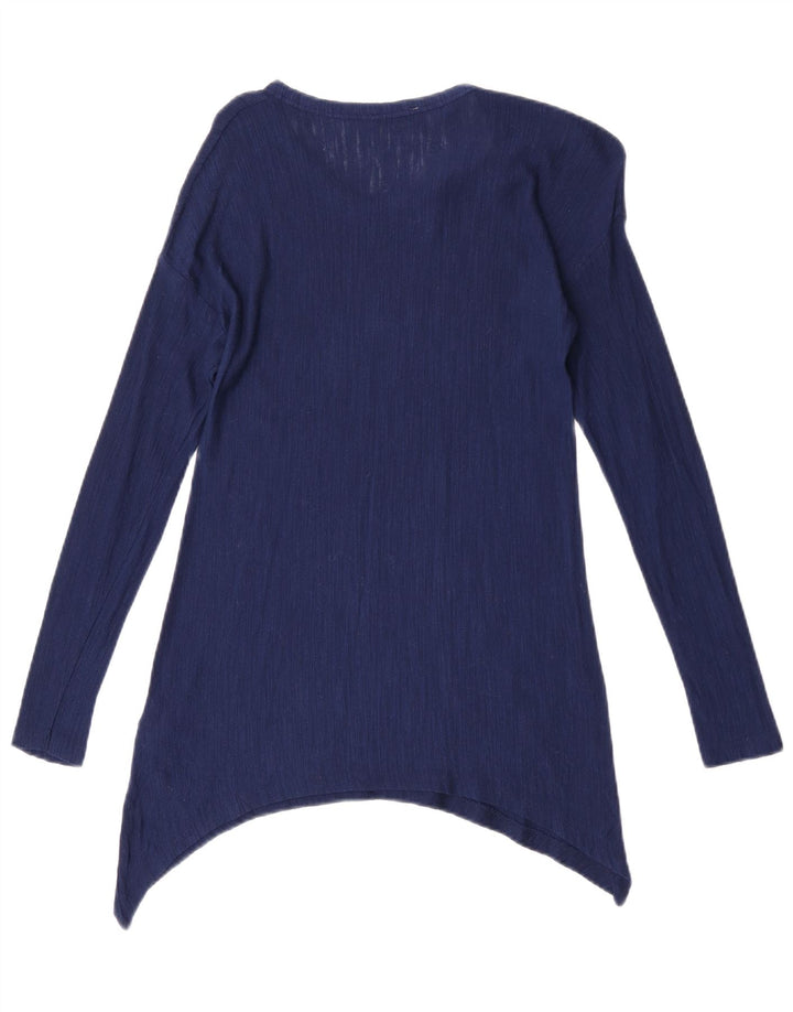 Женская туника асимметричного кроя Zara UK 10, маленькая, синяя, вискоза