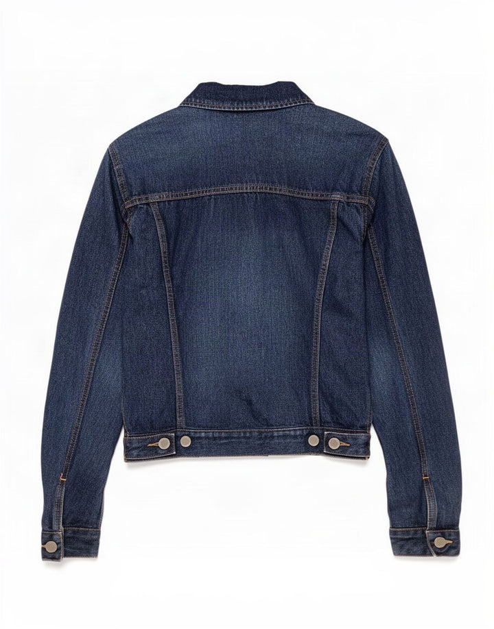 Женская джинсовая куртка Benetton UK 10, маленькая синяя