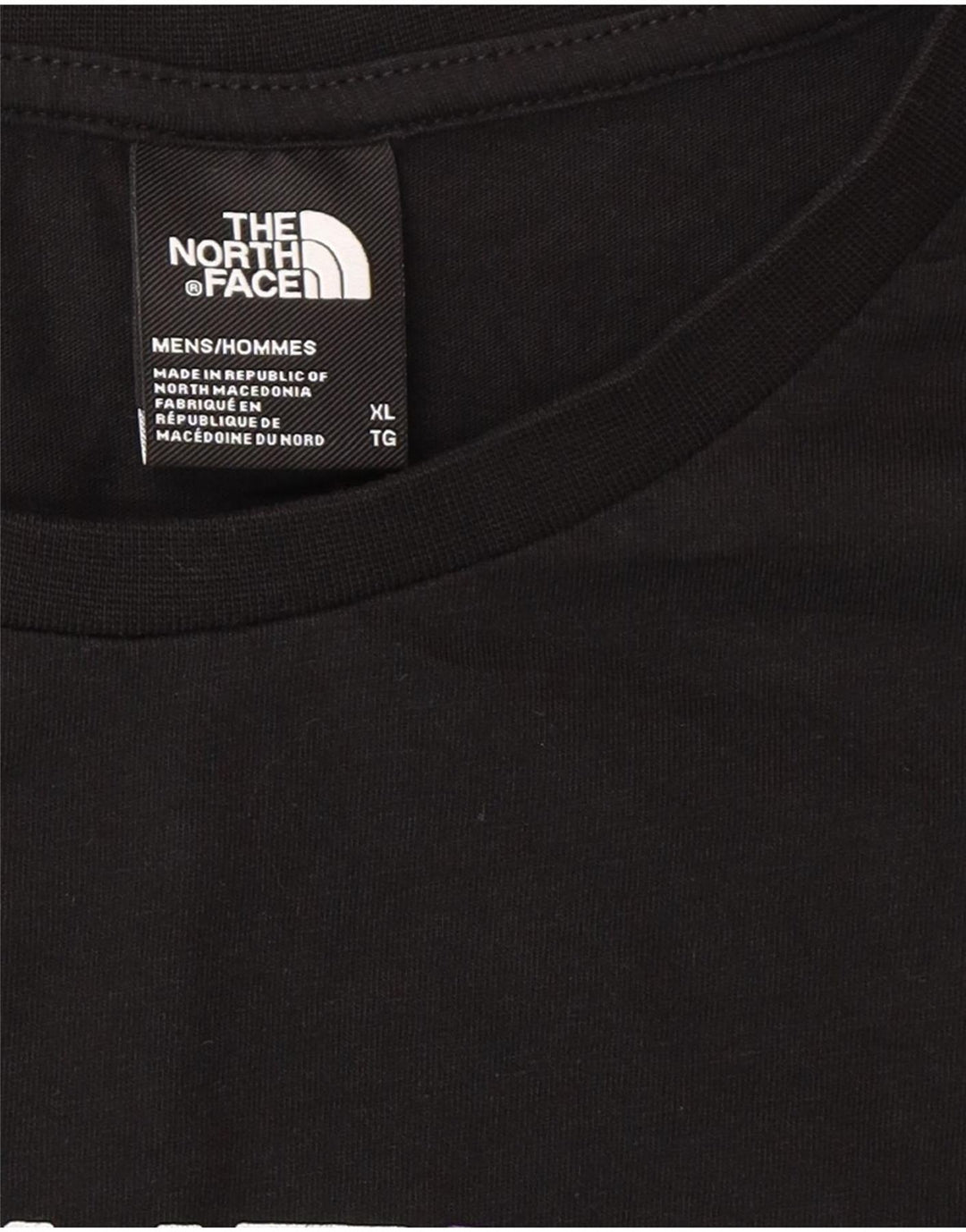 Мужская футболка с рисунком The North Face XL, черная