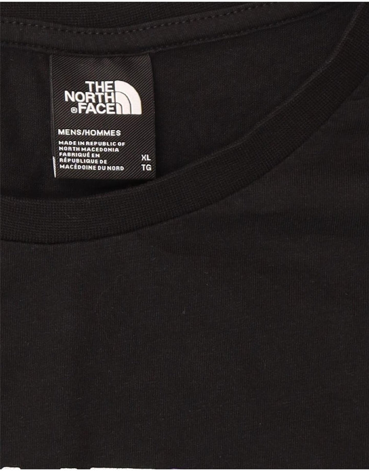Мужская футболка с рисунком The North Face XL, черная