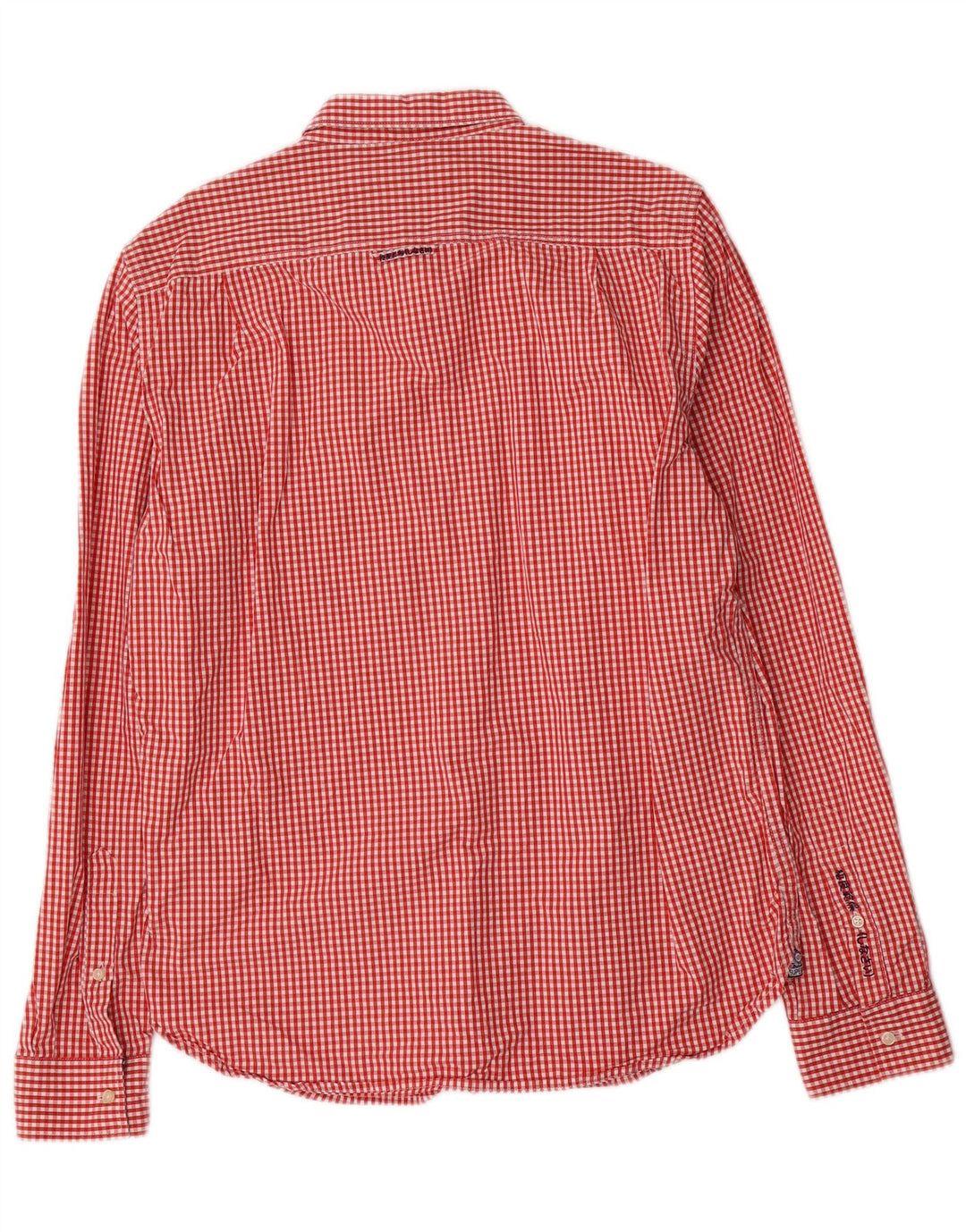 Мужская рубашка Superdry XL из хлопка в красную клетку