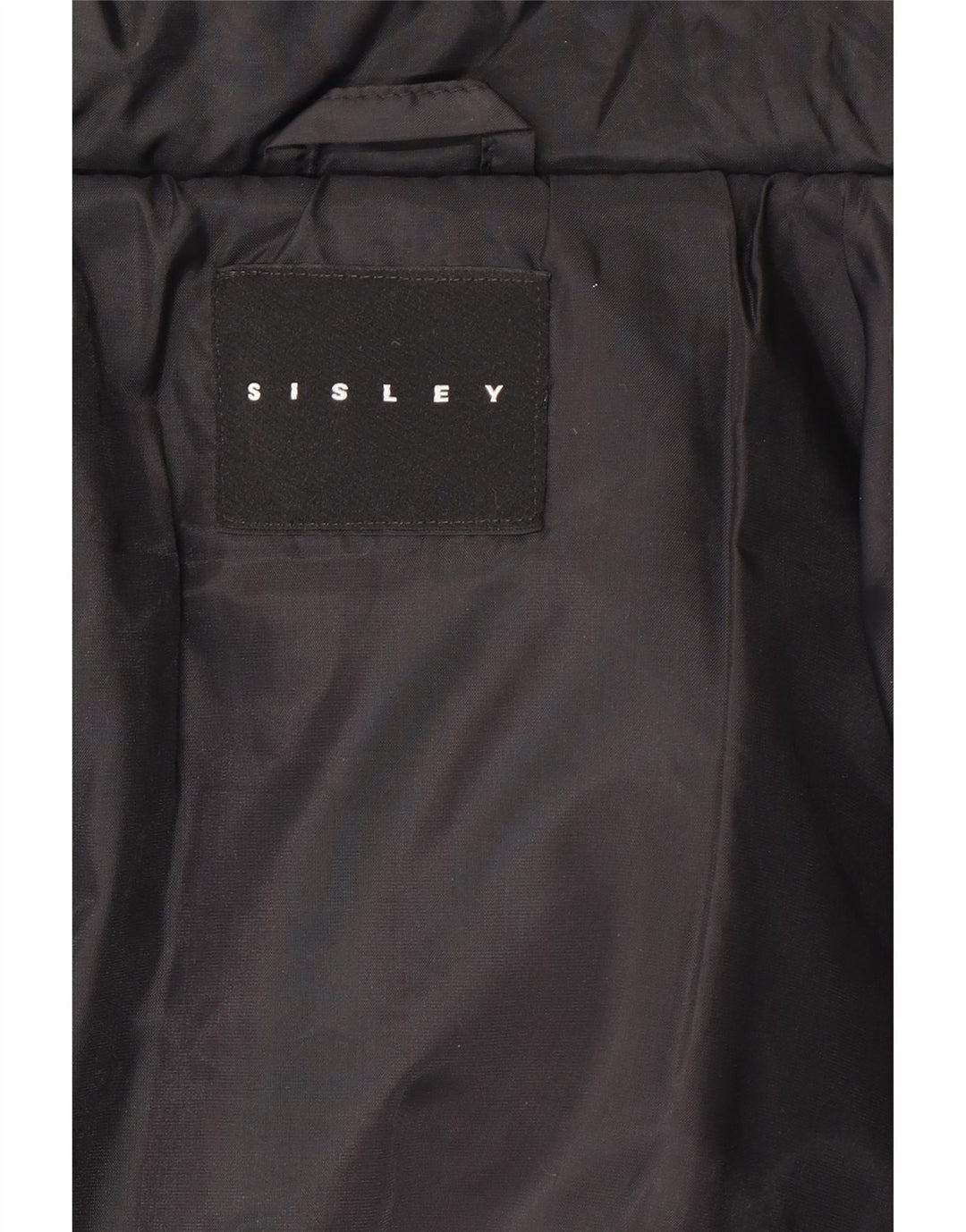Женская укороченная стеганая куртка оверсайз Sisley UK 14, средний черный полиамид