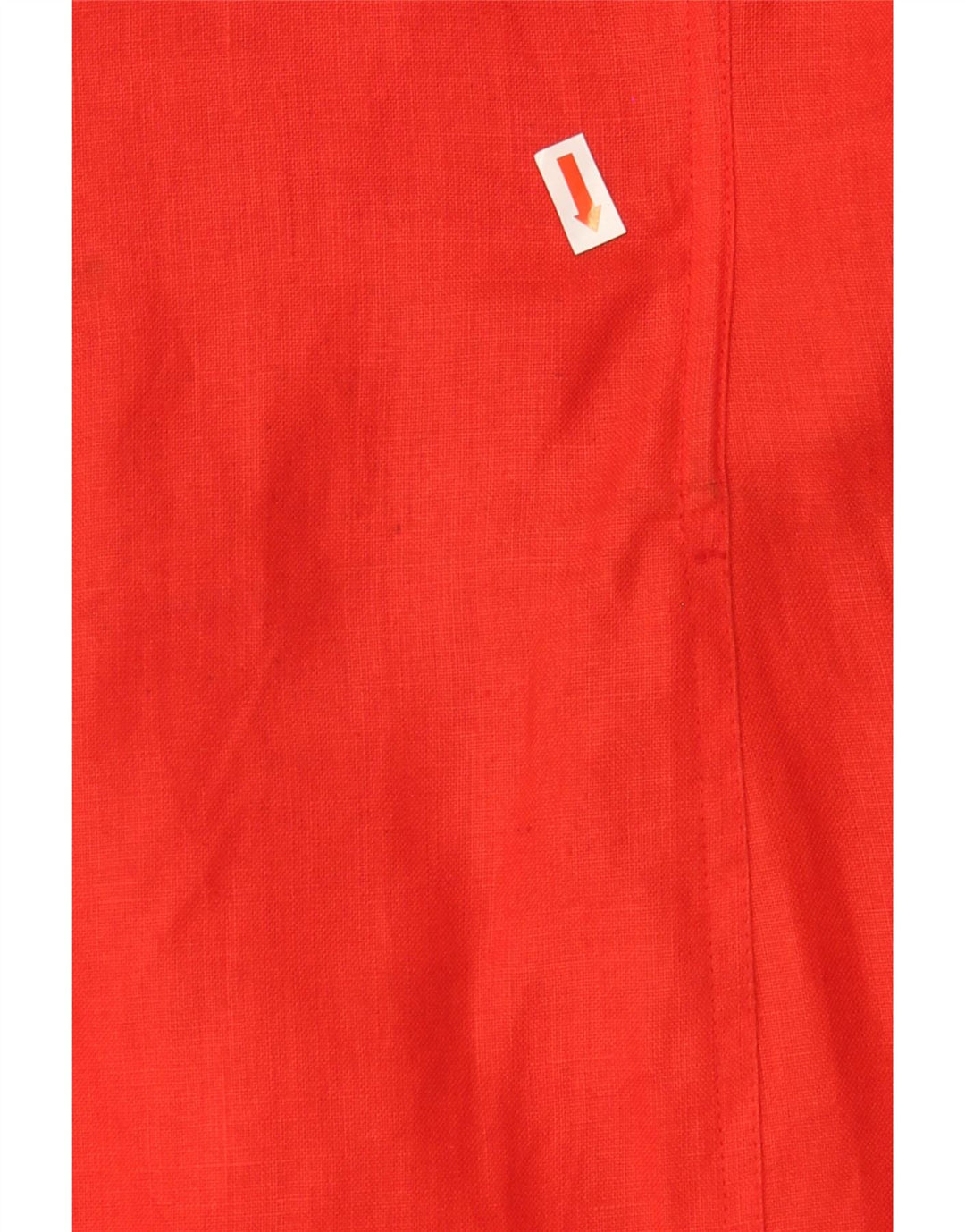 VINTAGE Womens Strapless Dress IT 42 Medium Red Linen Vintage Vintage and Second-Hand Vintage from Messina Hembry 