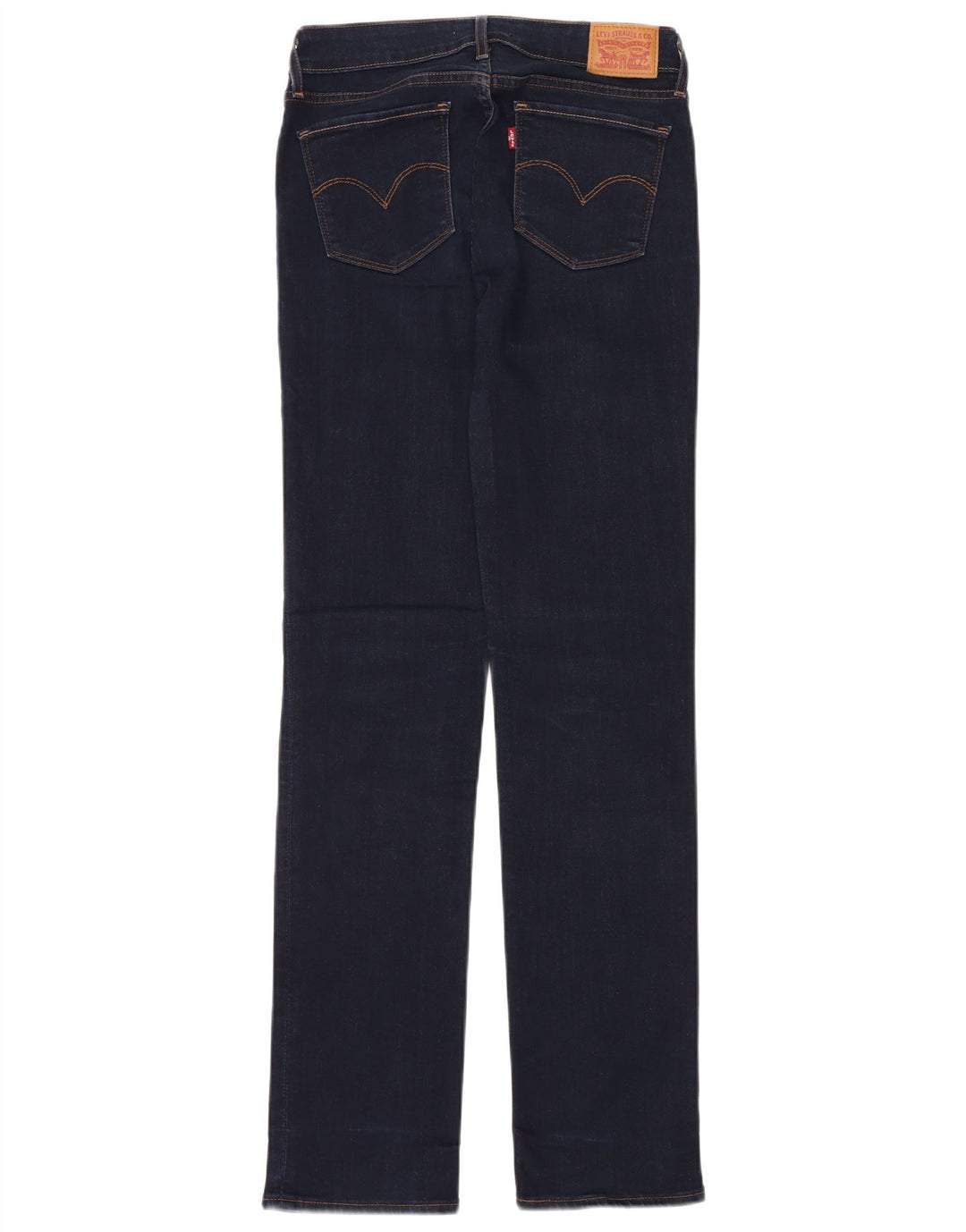 Женские прямые джинсы LEVI'S 714 W27 L32 Темно-синие, хлопок