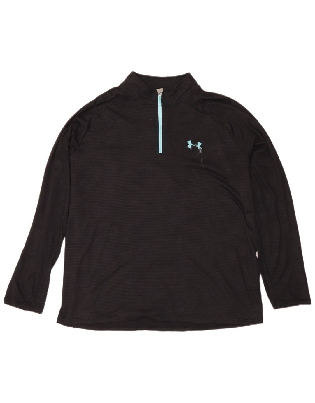 Мужской пуловер с воротником на молнии Under Armour Heat Gear, большой черный спортивный костюм