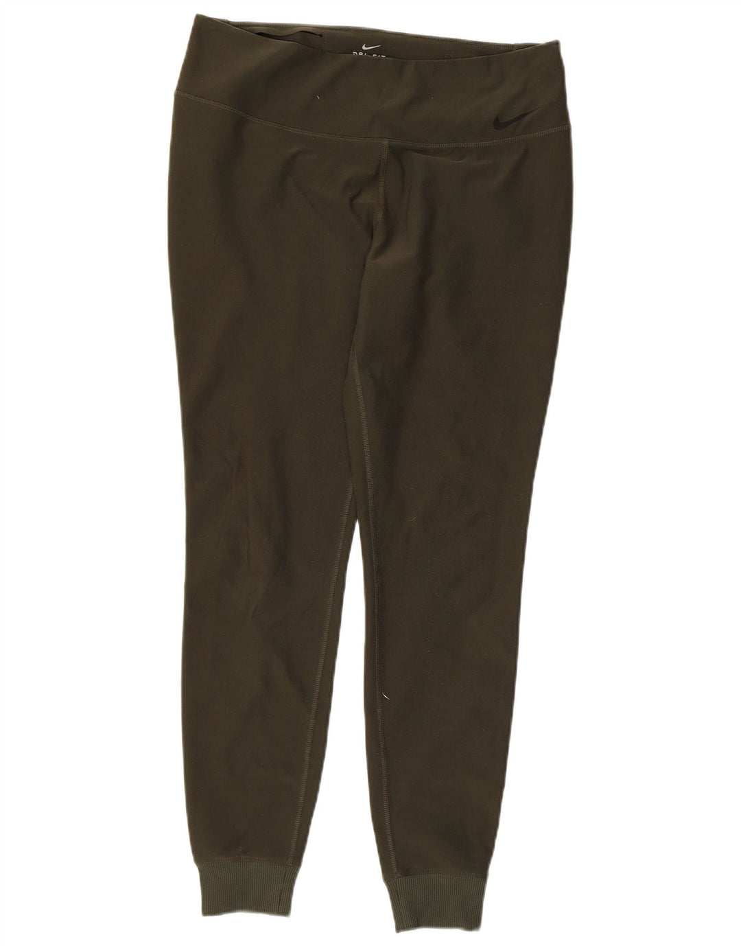 Женские леггинсы Nike Dri Fit UK 14, большие размеры, полиэстер цвета хаки