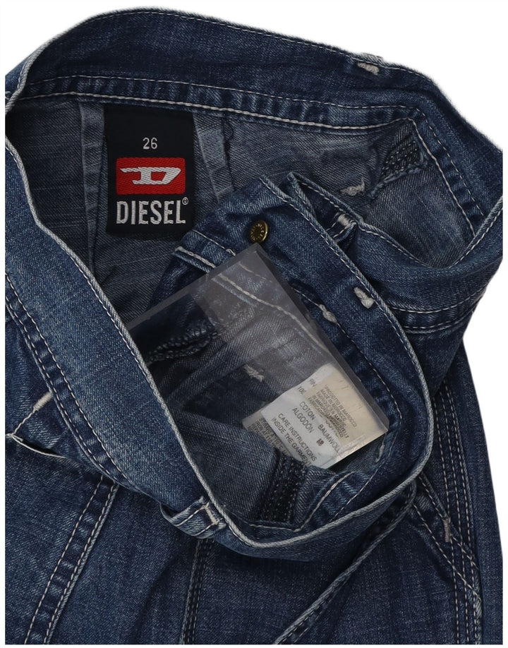 Женские джинсы DIESEL Bootcut W26 L27, синие, хлопок