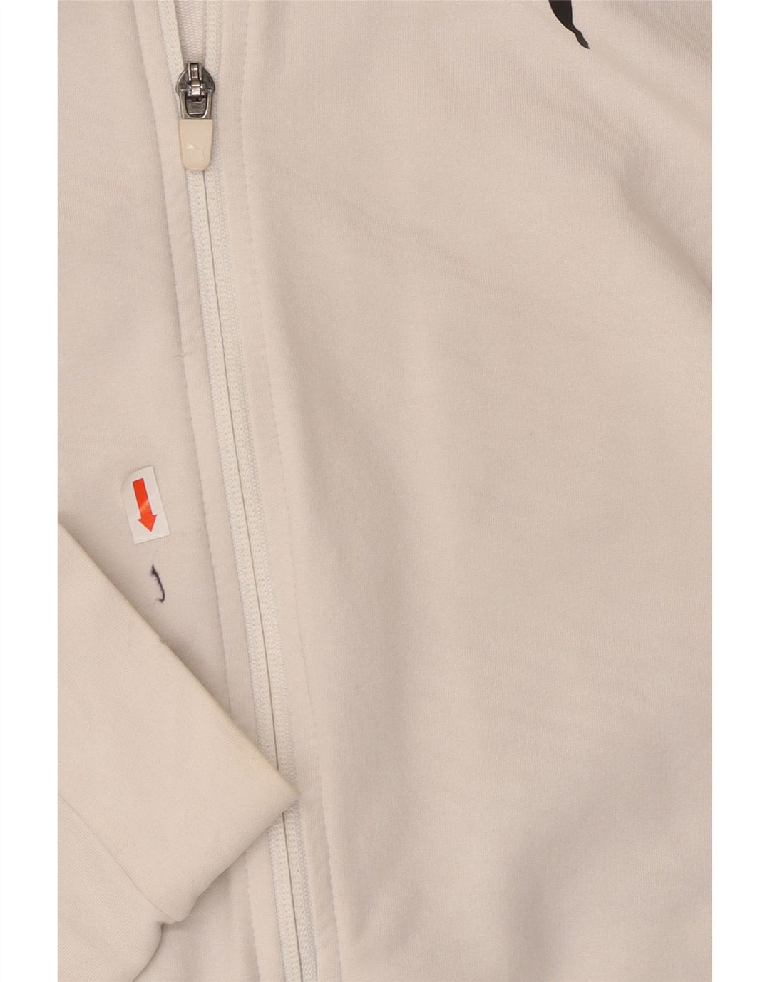 Женский свитер с капюшоном на молнии с графическим рисунком PUMA UK 10, маленький белый с цветными блоками