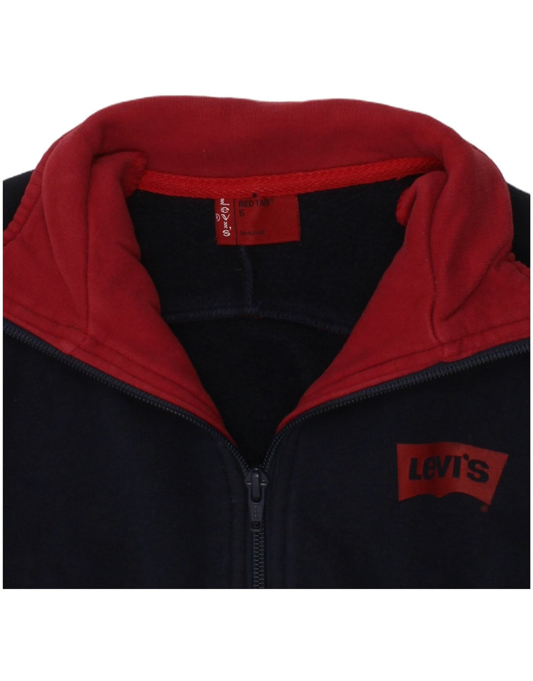 LEVI'S Boys Graphic Tracksuit Top Jacket 4-5 Years Navy Blue
