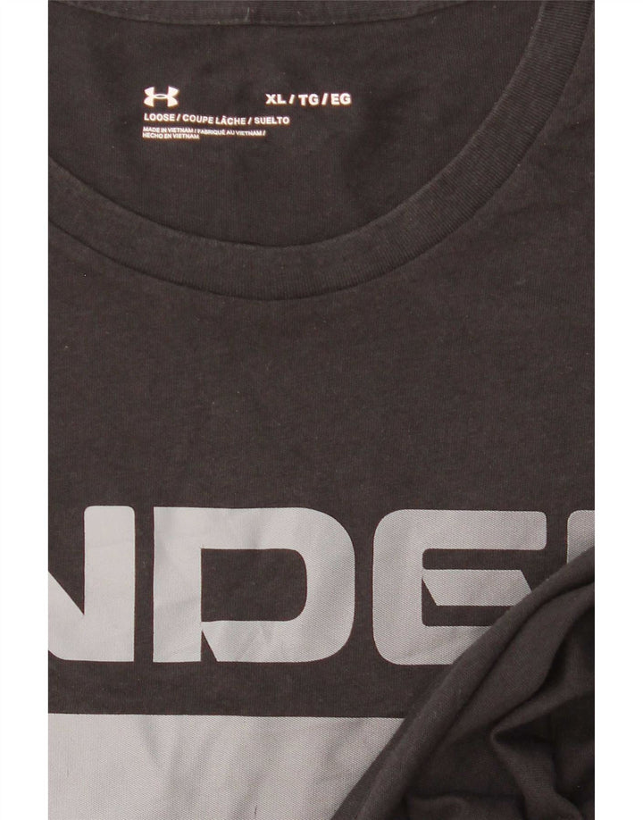 Мужская футболка с рисунком Under Armour XL, черная