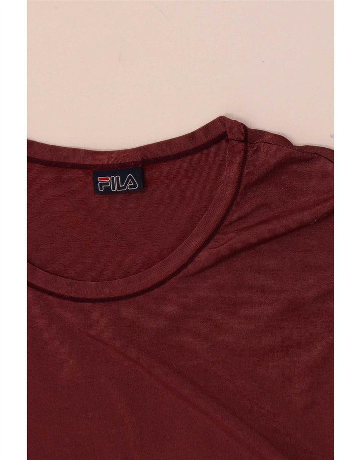 Женский жилет Fila Top UK 8, маленький бордовый
